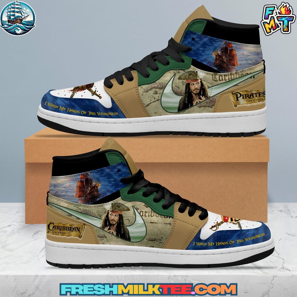 Captain Jack Sparrow Air Jordan 1 Sneaker Captain Jack Sparrow Air Jordan 1 Sneaker