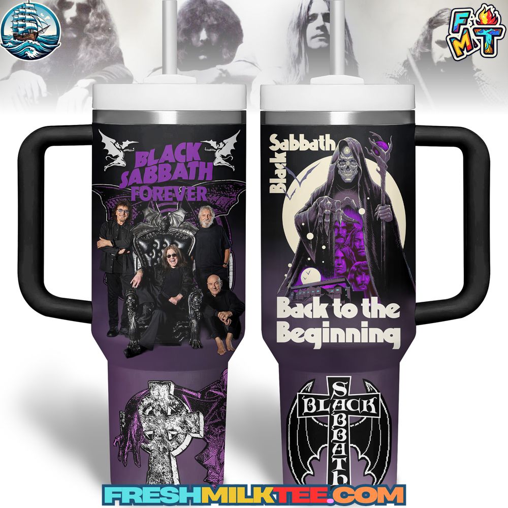 Black Sabbath Back to the Beginning Stanley Tumbler Cup Black Sabbath Back to the Beginning Stanley Tumbler Cup