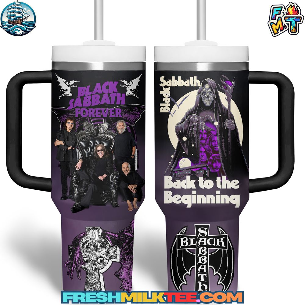 Black Sabbath Back to the Beginning Stanley Tumbler Cup Black Sabbath Back to the Beginning Stanley Tumbler Cup