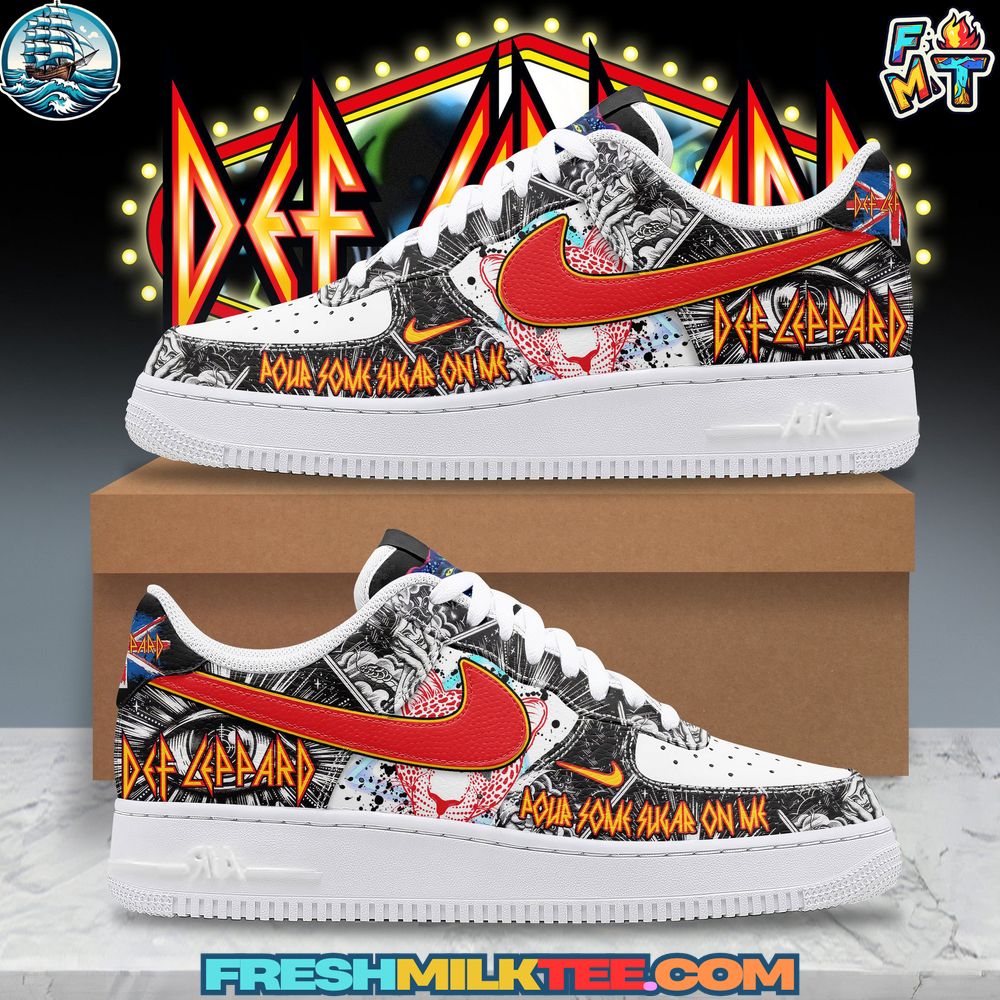 Def Leppard Air Force 1 Sneaker Def Leppard Air Force 1 Sneaker