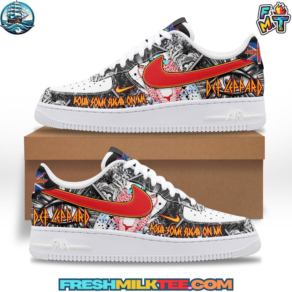 Def Leppard Air Force 1 Sneaker Def Leppard Air Force 1 Sneaker