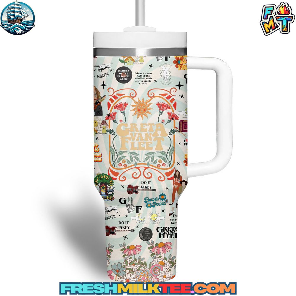 Greta Van Fleet Stanley Tumbler Cup Greta Van Fleet Stanley Tumbler Cup
