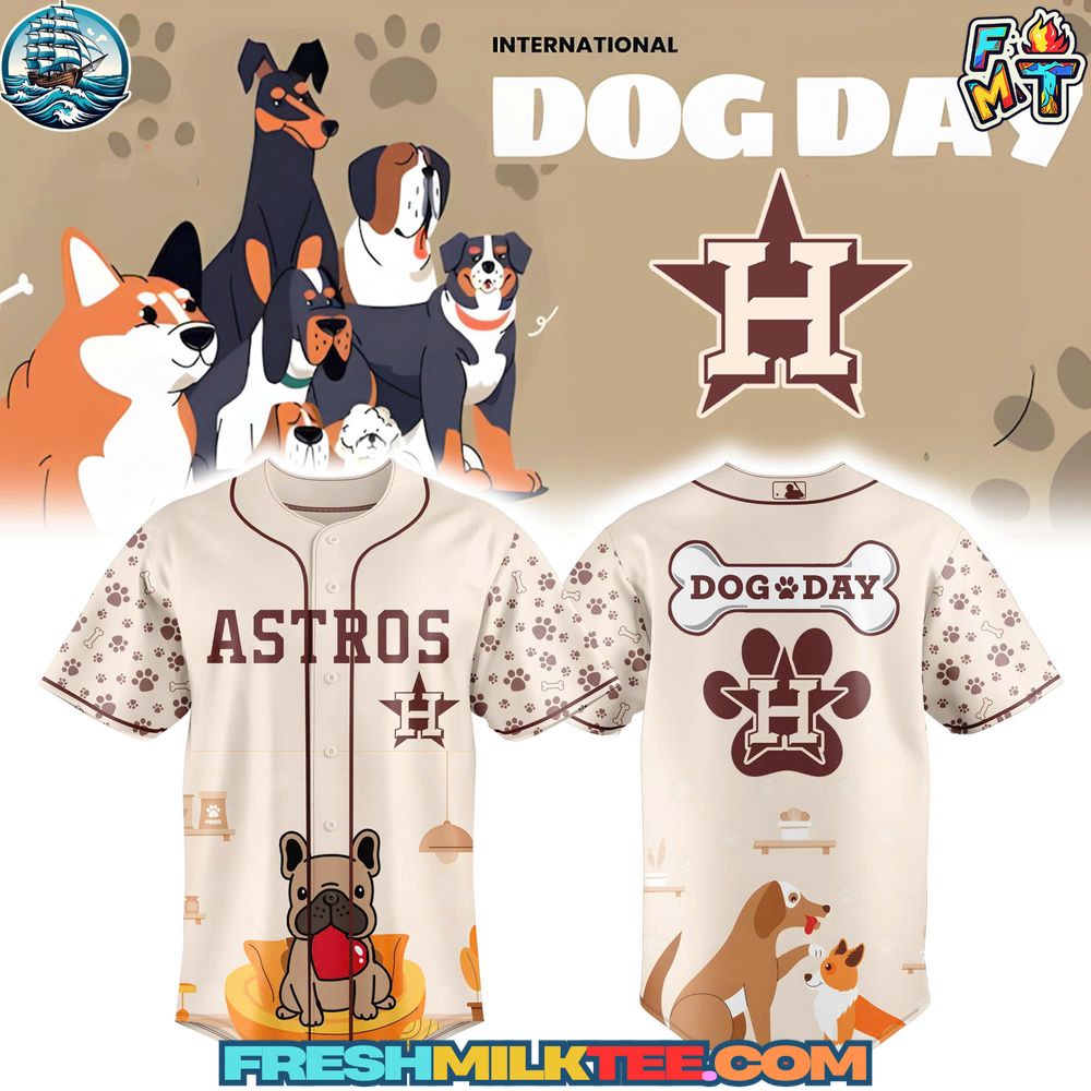 Houston Astros MLB x Dog Day Baseball Jersey Houston Astros MLB x Dog Day Baseball Jersey