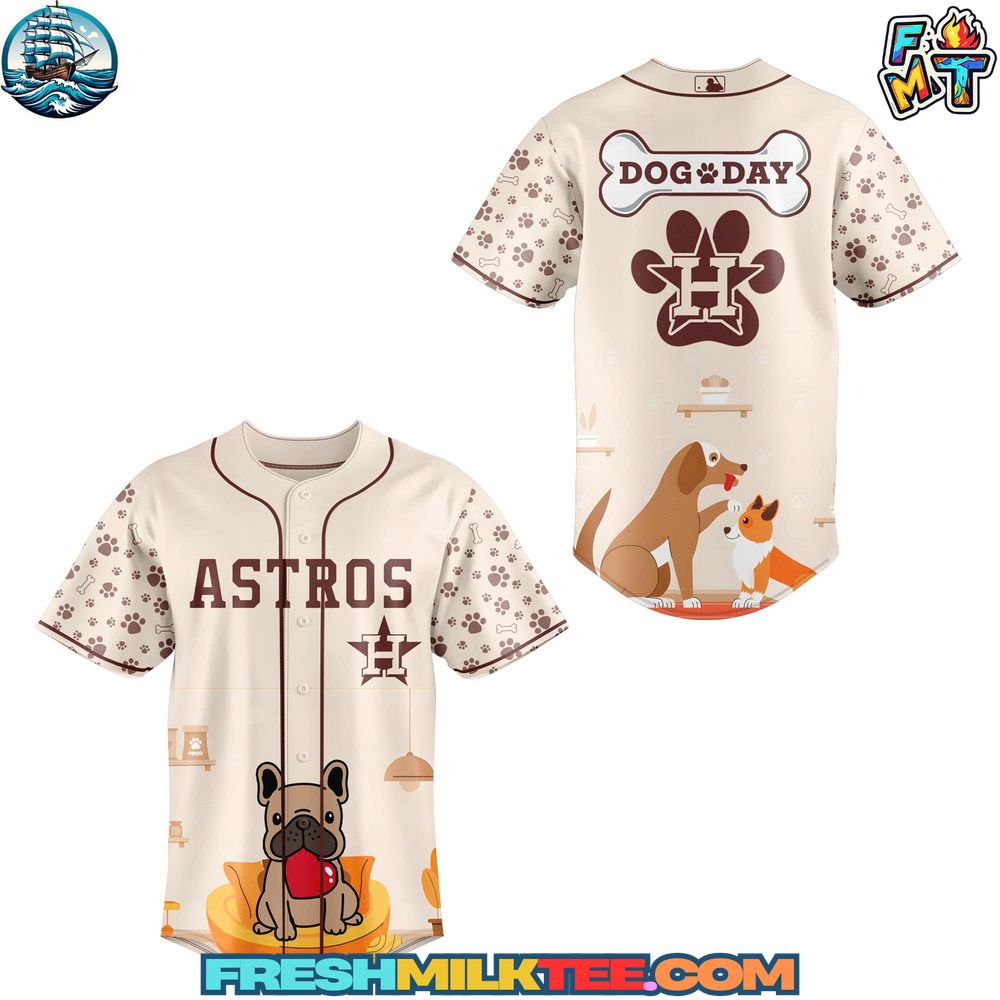 Houston Astros MLB x Dog Day Baseball Jersey Houston Astros MLB x Dog Day Baseball Jersey