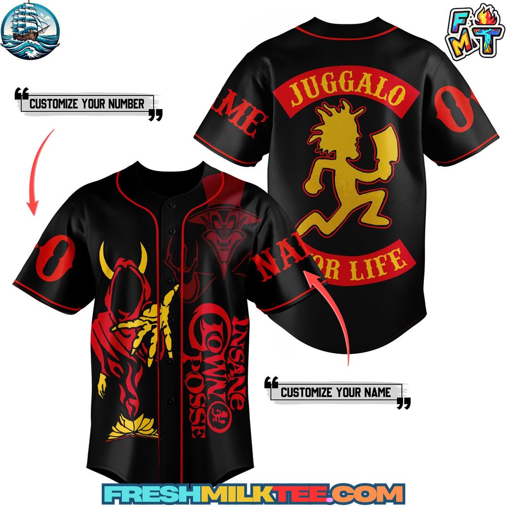 Insane Clown Posse Baseball Jersey Shirt Insane Clown Posse Baseball Jersey