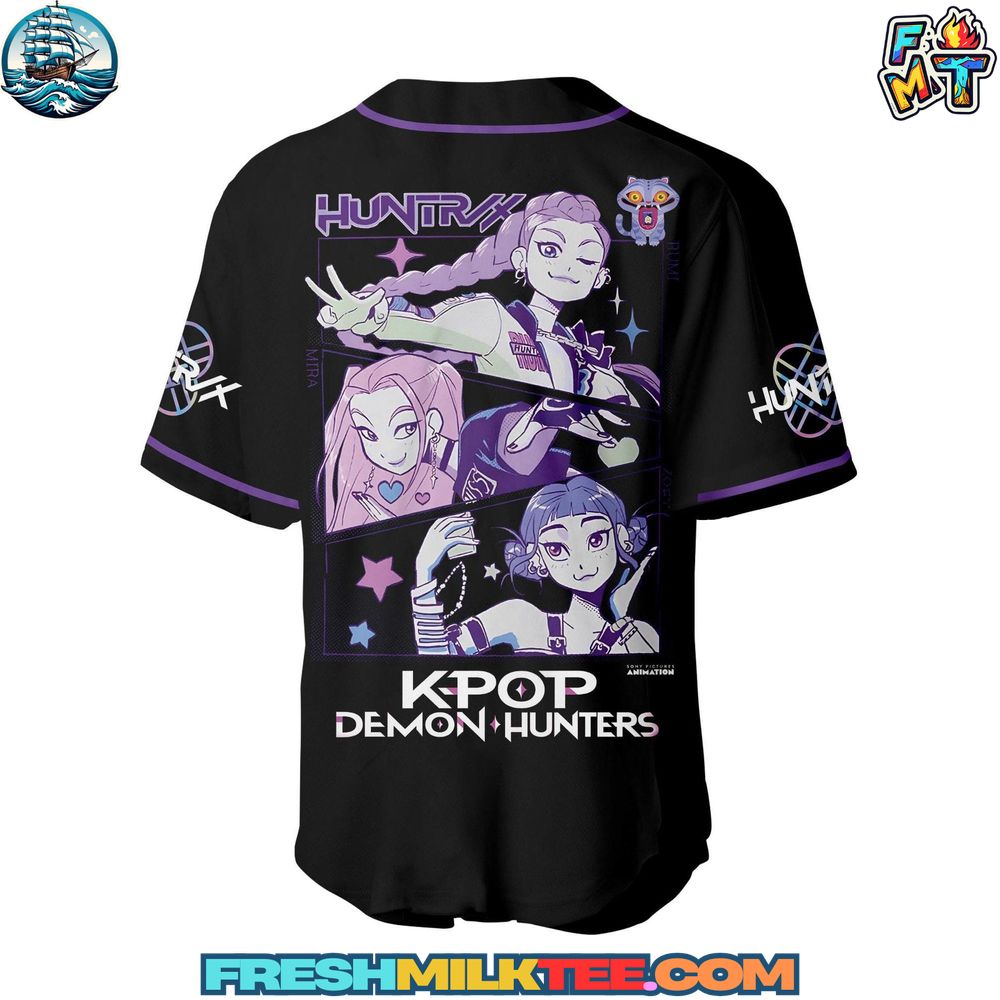K-Pop Demon Hunters Huntrix Baseball Jersey K-Pop Demon Hunters Huntrix Baseball Jersey