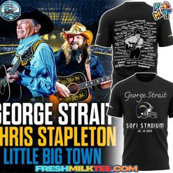 Los Angeles Chargers NFL x George Strait Black T-shirt