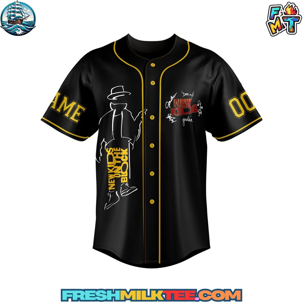 New Kids on the Block Baseball Jersey Shirt New Kids on the Block Baseball Jersey