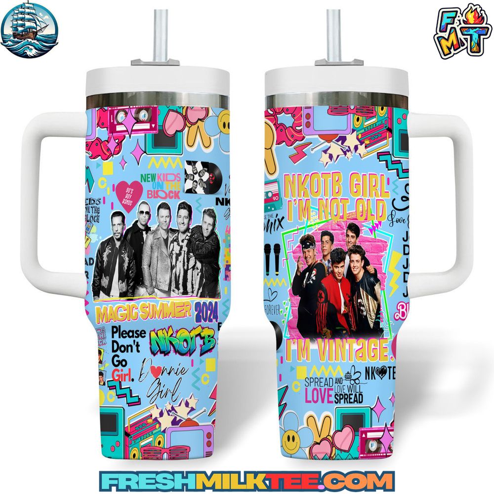 New Kids on the Block Baseball Stanley Tumbler Cup New Kids on the Block Stanley Tumbler Cup