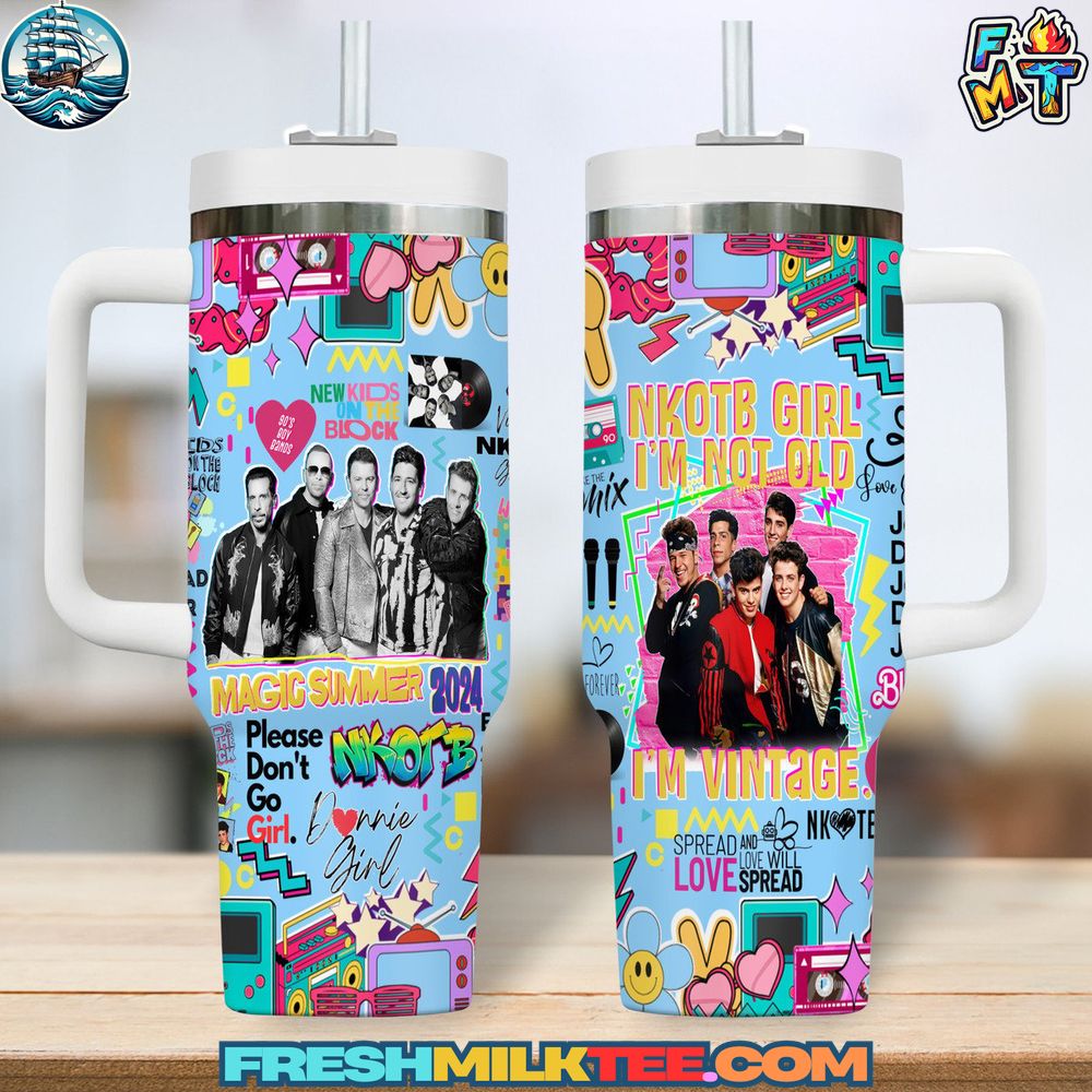 New Kids on the Block Stanley Tumbler Cup New Kids on the Block Stanley Tumbler Cup