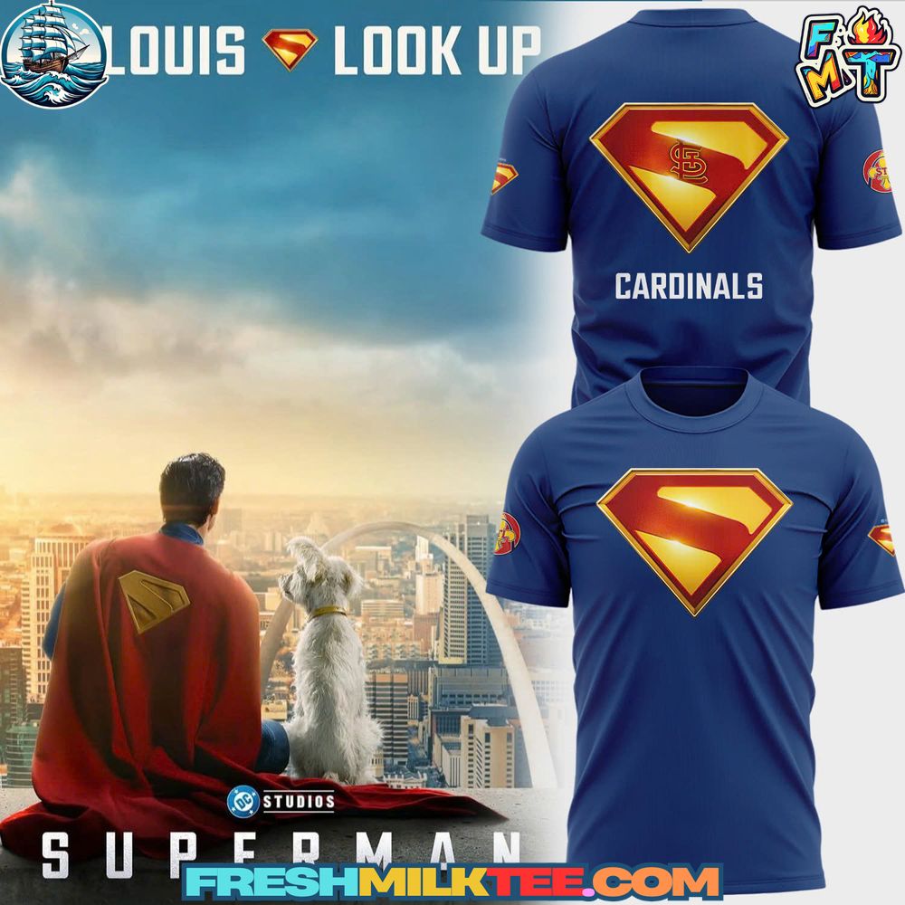 St Louis Cardinals MLB Superman Night Tshirt St. Louis Cardinals MLB Superman Night T-shirt