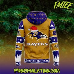 Baltimore Ravens NFL Merry Christmas Hoodie