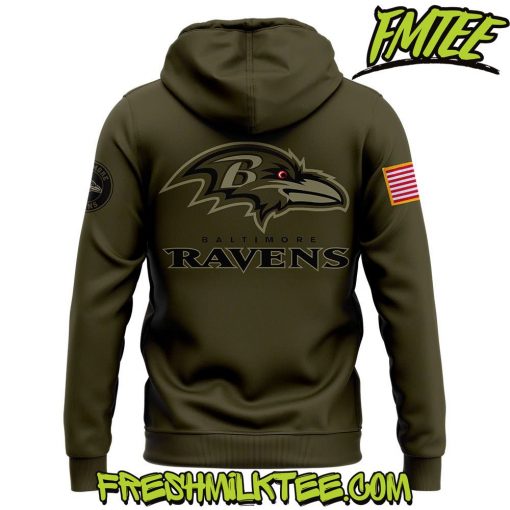 Baltimore Ravens NFL Salute to Service Club Hoodie