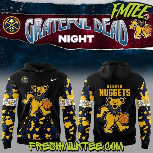 Denver Nuggets NBA x Grateful Dead Night Hoodie