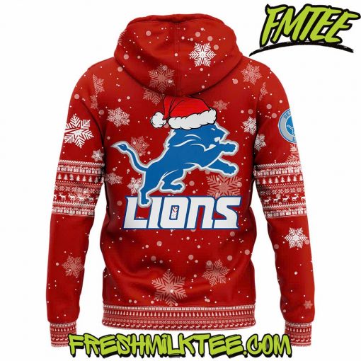 Detroit Lions NFL Merry Christmas Hoodie