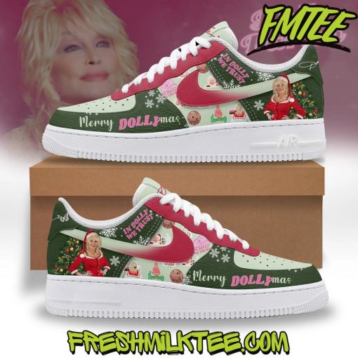 Dolly Parton Merry Christmas Air Force 1 Sneaker