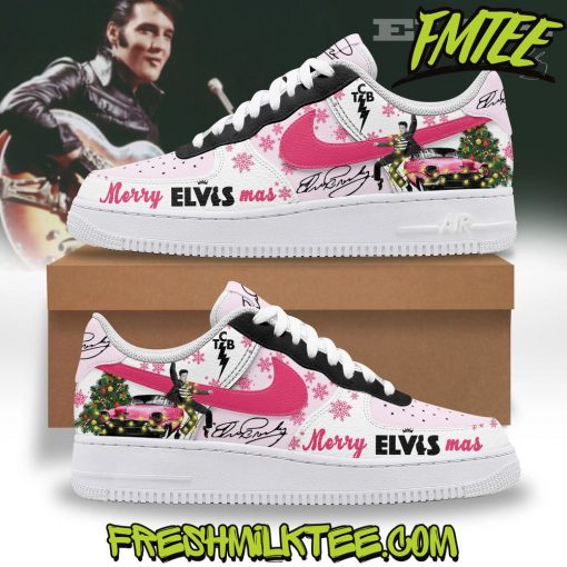 Elvis Presley Merry Christmas Air Force 1 Sneaker