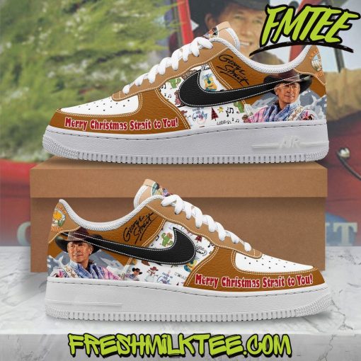 George Strait Merry Christmas Air Force 1 Sneaker