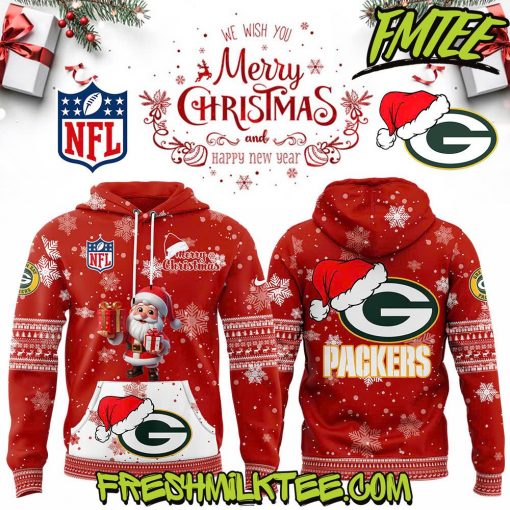 Green Bay Packers NFL Merry Christmas Hoodie