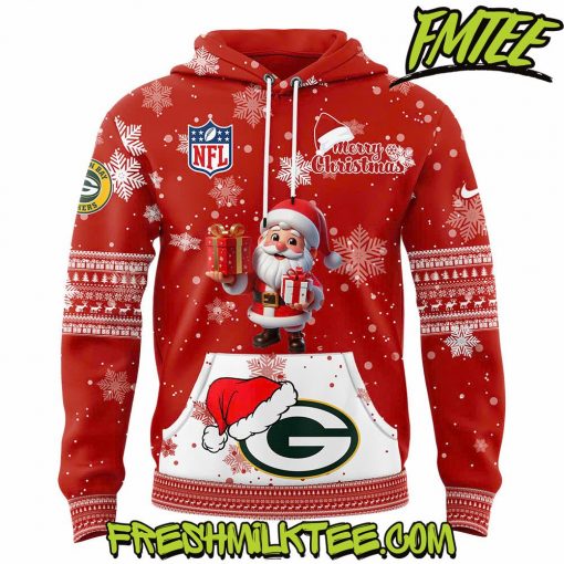 Green Bay Packers NFL Merry Christmas Hoodie