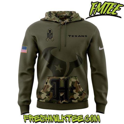 Houston Texans NFL New Army Camo Pullover Hoodie