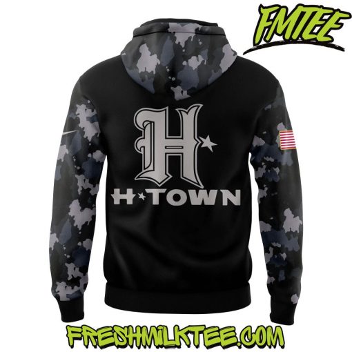 Houston Texans NFL New Black Camo Pullover Hoodie