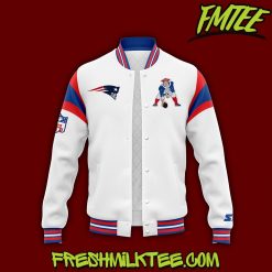 New England Patriots NFL Throwback Baseball Jacket