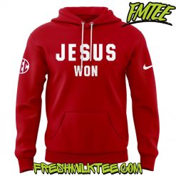 Oklahoma Sooners Football NCAA Jesus Won Hoodie