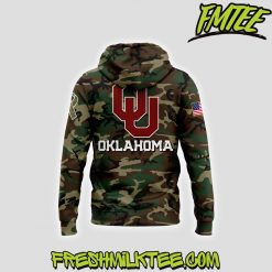 Oklahoma Sooners Football NCAA Military Appreciation Club Hoodie