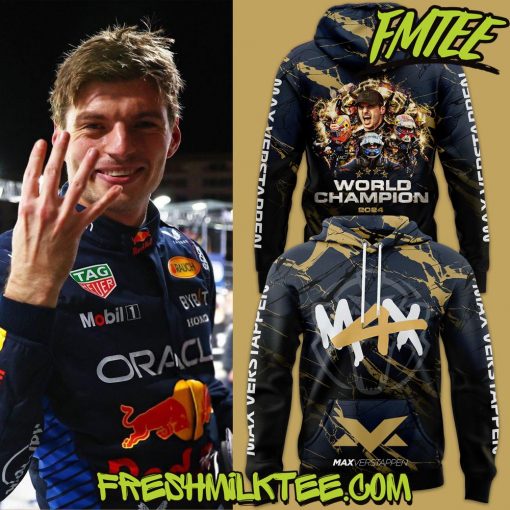 Oracle Red Bull Racing Max Verstappen World Champion 2024 Hoodie