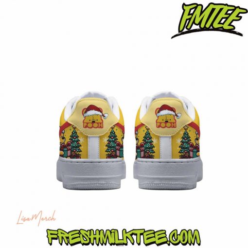 Winnie The Pooh Merry Christmas Air Force 1 Sneaker