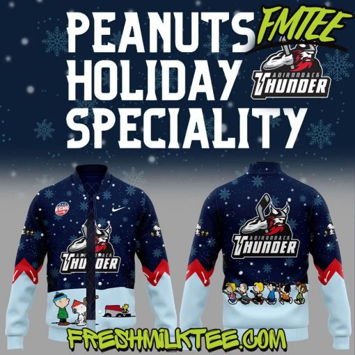 Adirondack Thunder ECHL Peanuts x Snoopy Baseball Jacket