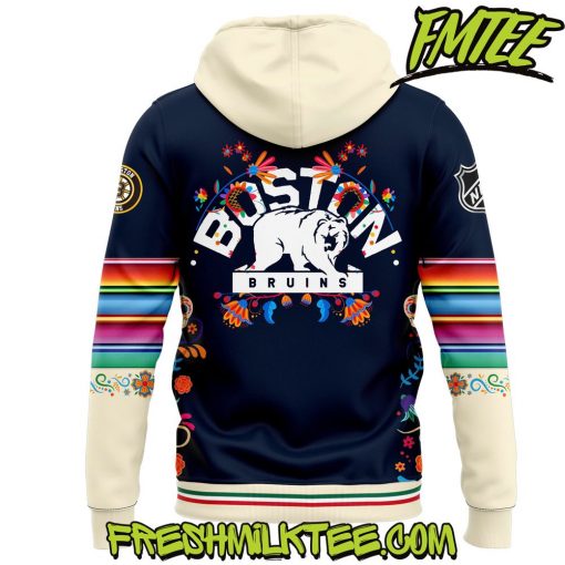 Boston Bruins NHL Dia De Los Muertos Hoodie