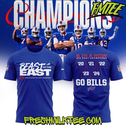 Buffalo Bills NFL Nike 2024 AFC East Division Champions T-Shirt