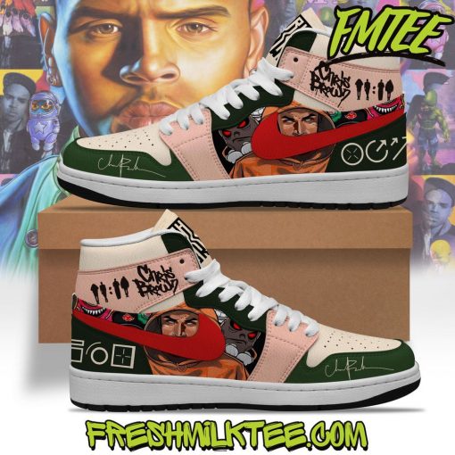 Chris Brown Team Breezy Air Jordan 1 Sneaker