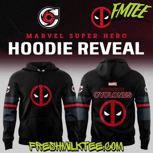 Cincinnati Cyclones ECHL x Marvel Deadpool Hoodie