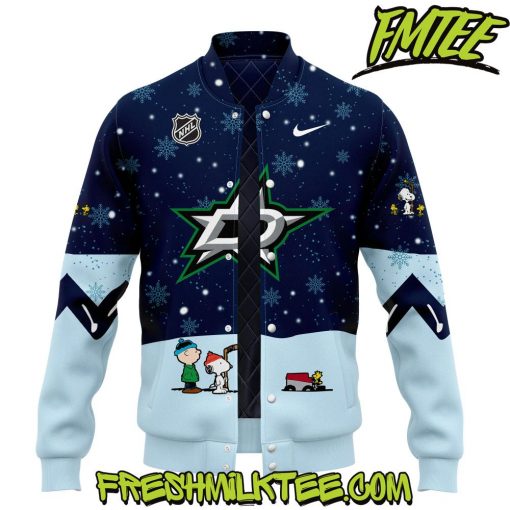 Dallas Stars NHL Peanuts x Snoopy Night Nike Baseball Jacket