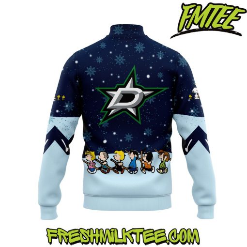 Dallas Stars NHL Peanuts x Snoopy Night Nike Baseball Jacket