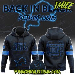 Detroit Lions NFL Back In Black Hoodie