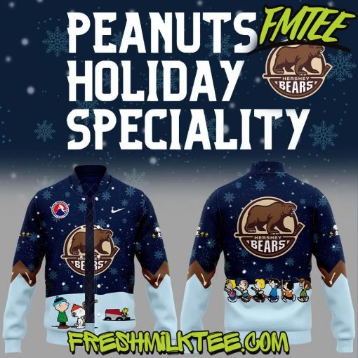 Hershey Bears AHL Peanuts x Snoopy Night Baseball Jacket