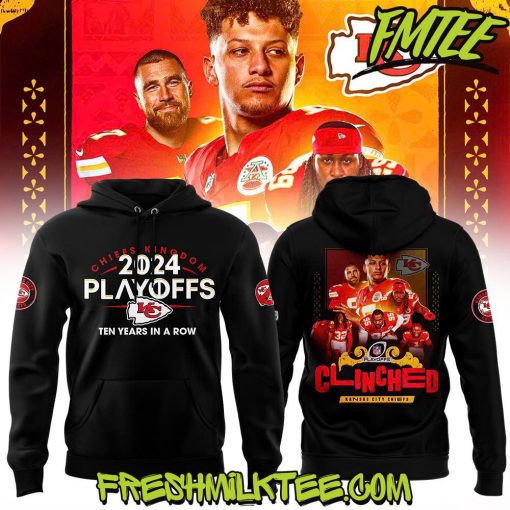 Kansas City Chiefs NFL PLAYOFFS AFC WEST CLINCHED Hoodie