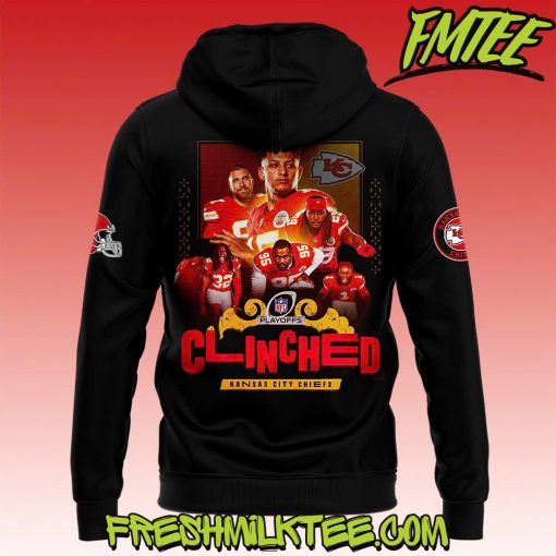 Kansas City Chiefs NFL PLAYOFFS AFC WEST CLINCHED Hoodie