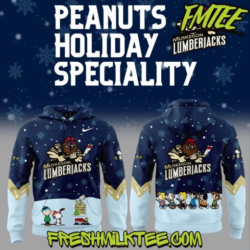 Muskegon Lumberjacks Hockey Peanuts x Snoopy Hoodie