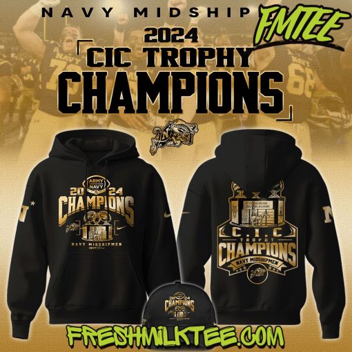 Navy Midshipmen Football NCAA 2024 Champions Hoodie