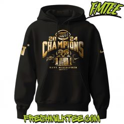 Navy Midshipmen Football NCAA 2024 Champions Hoodie