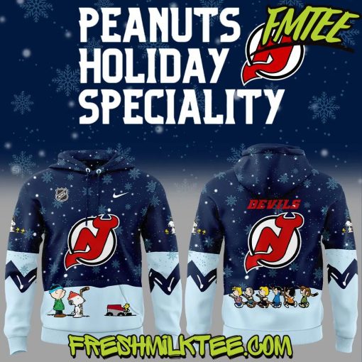 New Jersey Devils NHL Peanuts x Snoopy Night Nike Hoodie