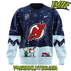 New Jersey Devils NHL Peanuts x Snoopy Night Nike Sweatshirt