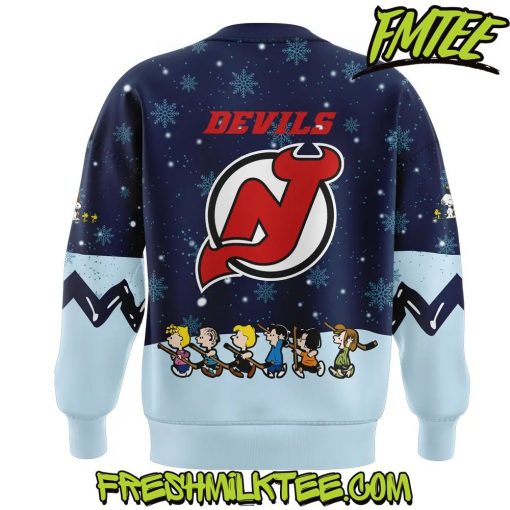 New Jersey Devils NHL Peanuts x Snoopy Night Nike Sweatshirt