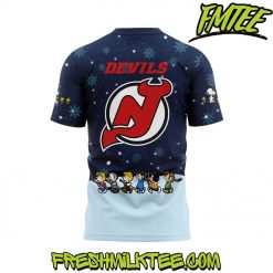 New Jersey Devils NHL Peanuts x Snoopy Night Nike TShirt