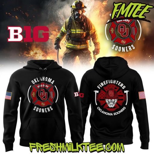 Oklahoma Sooners Football NCAA x Firefighter Appreciation Night Hoodie